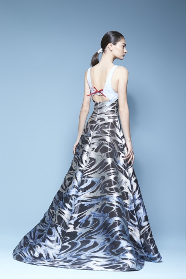 blue dress | Carolina Herrera — Lookbook